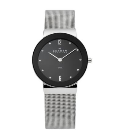 Skagen Silvertone Mesh Ladies Watch $100.00