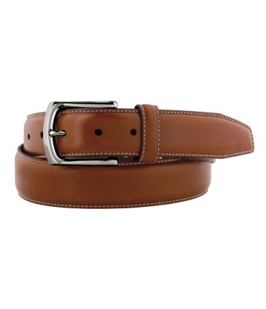 Johnston & Murphy Topstitched Belt