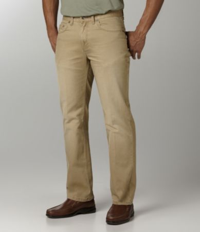Roundtree & Yorke 5-Pocket Straight-Fit Slub Pants