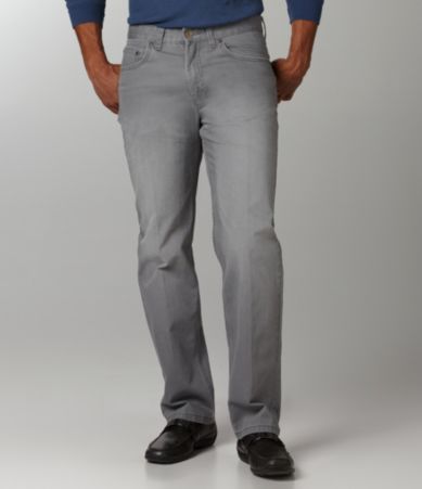 Roundtree & Yorke 5-Pocket Straight-Fit Slub Pants