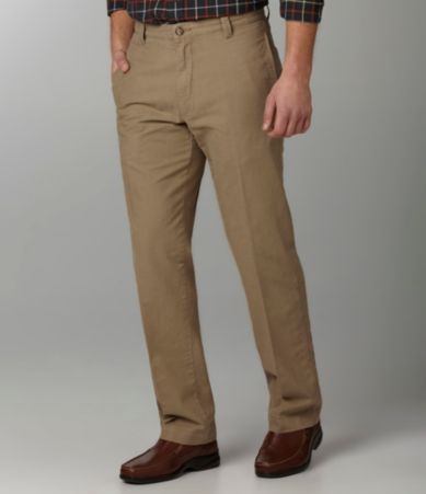 Roundtree & Yorke Flat-Front Bedford Cord Pants