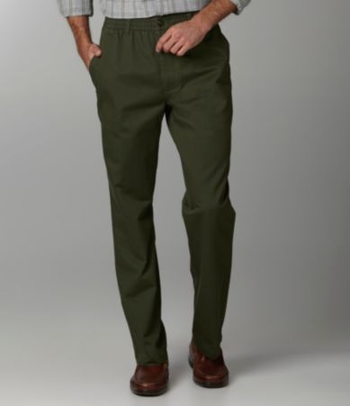 Roundtree & Yorke Flat Front Easy-Care Full Elastic Pants