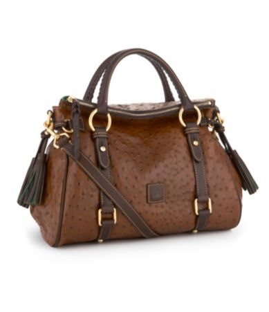 Dooney & Bourke Ostrich-Embossed Florentine Small Satchel