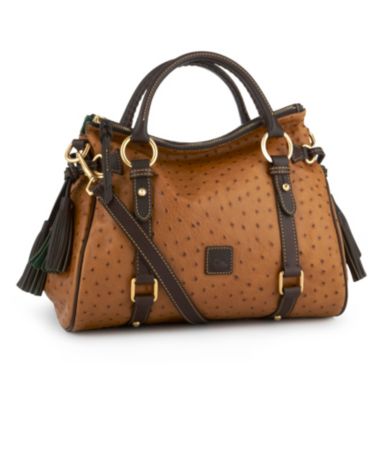 Dooney & Bourke Ostrich-Embossed Florentine Small Satchel