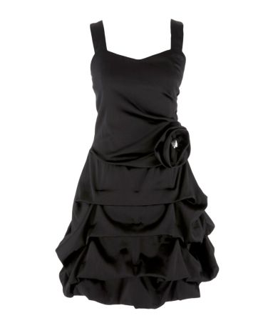 Ruby Rox 7-16 Flower-Detail Satin Pickup Dress