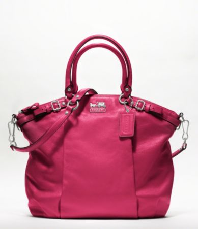COACH MADISON LEATHER LINDSEY SATCHEL