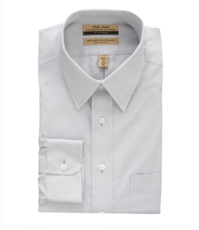 Roundtree & Yorke Gold Label Point-Collar Fitted Dress Shirt