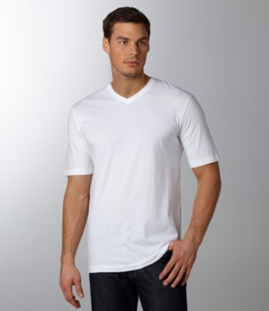 Roundtree & Yorke Solid V-Neck Tee