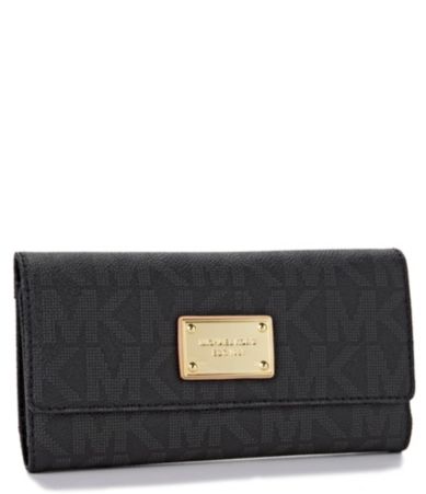 MICHAEL Michael Kors MK Logo Checkbook Wallet