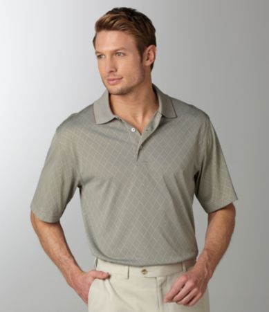 Roundtree & Yorke Performance Argyle Polo Shirt