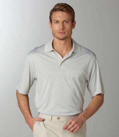 Roundtree & Yorke Performance Argyle Polo Shirt