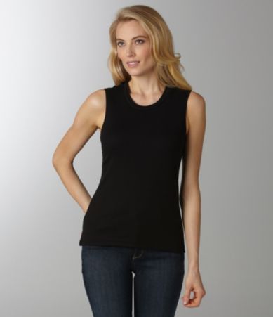 Westbound Petites Double-Collar Sleeveless Tank