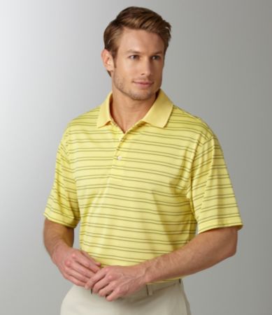 Roundtree & Yorke Performance Stripe Polo Shirt