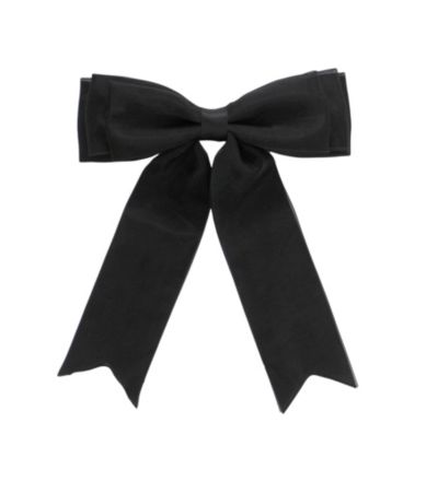 Copper Key  Organza Satin Tails Bow