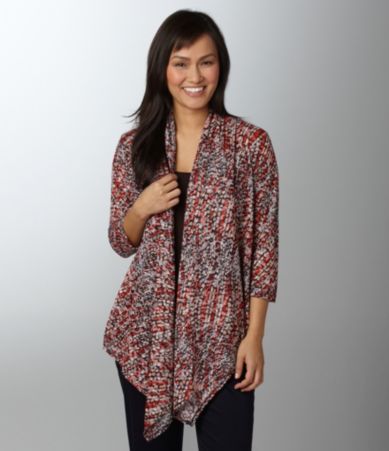 Ruby Rd. Woman Mosaic Print Cardigan $44.00