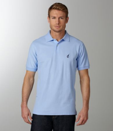 Nautica Jeans Solid Pique Polo Shirt