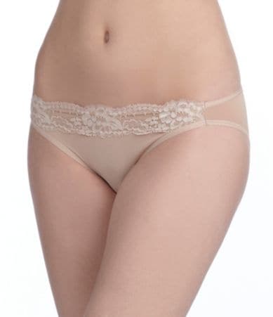 Modern Movement Microfiber Bikini with Lace Detail