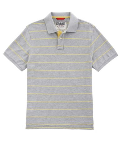 Cremieux Jeans Heathered Striped Polo Shirt