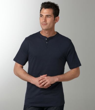 Roundtree & Yorke Casuals Solid Jersey Henley Tee