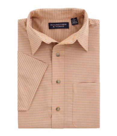 Roundtree & Yorke Polynosic Small Check Sportshirt
