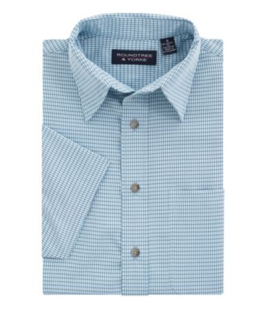 Roundtree & Yorke Polynosic Small Check Sportshirt