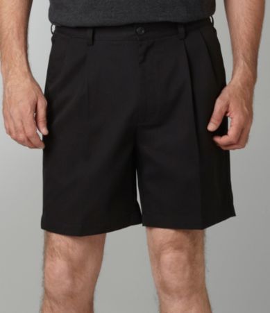 Roundtree & Yorke Easy Care Twill Pleated Side Elastic Shorts