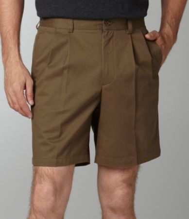 Roundtree & Yorke Easy Care Twill Pleated Side Elastic Shorts
