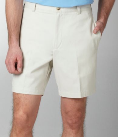 Roundtree & Yorke Easy Care Twill Flat-Front Side Elastic Shorts