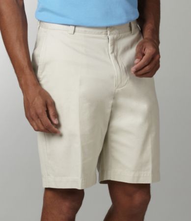 Roundtree & Yorke Casuals Twill Flat Front Shorts