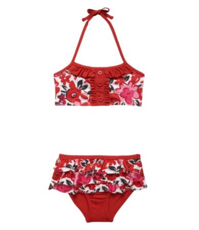 Penelope Mack 4 6X Floral Print 2 Piece Swimsuit $19.99