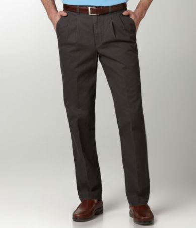 Roundtree & Yorke Trademark Pleated Twill Pants