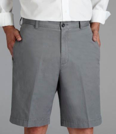 Roundtree & Yorke Casuals Lightweight Flat-Front Chino Shorts