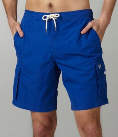 Cremieux Coral Solid Cargo Swim Trunks