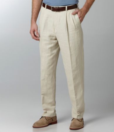 Caribbean Linen Pleated Expander Pants