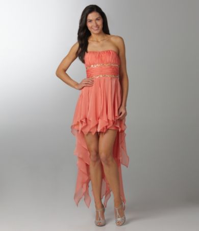 Xscape Strapless Beaded Dress