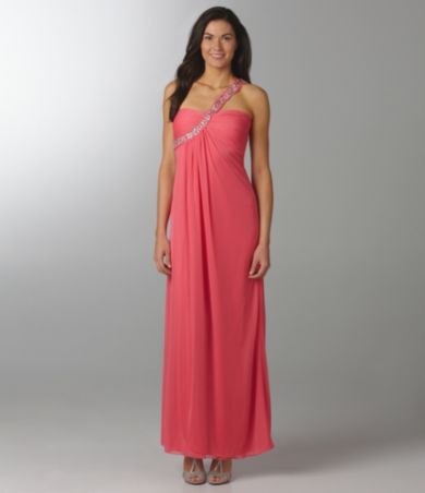 Xscape One-Shoulder Gown