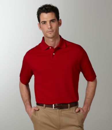 Roundtree & Yorke Big & Tall Luster Soft Solid Pique Polo Shirt