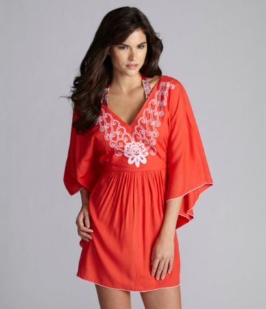 Gianni Bini Swim Embroidered Kaftan $57.00