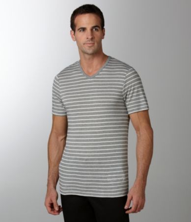 Marc Ecko Cut & Sew Grindle Striped V-Neck Tee