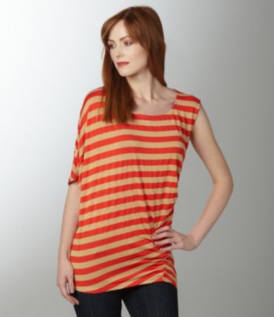 Sugar Lips Stripe Side Ruched Top $19.25