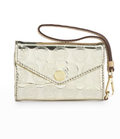 MICHAEL Michael Kors Mirror Metallic iPhone Wristlet