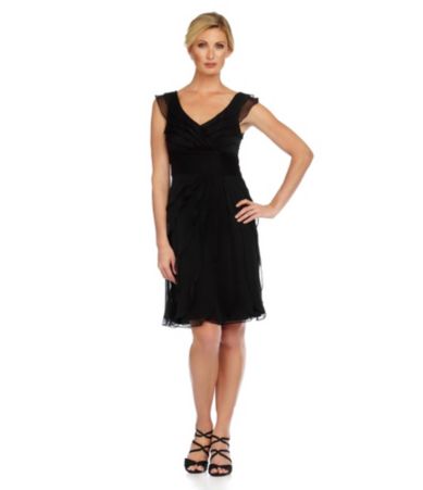Adrianna Papell Tiered Chiffon Dress