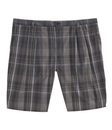 Perry Ellis Big & Tall Plaid Shorts