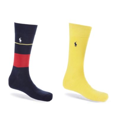 Polo Ralph Lauren Cotton Stripe Socks 2-Pack