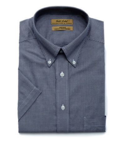 Roundtree & Yorke Gold Label Houndstooth Sportshirt