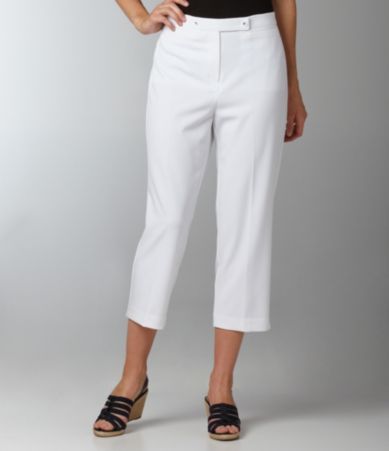Investments II MADISON AVE fit Double Button Cropped Pants