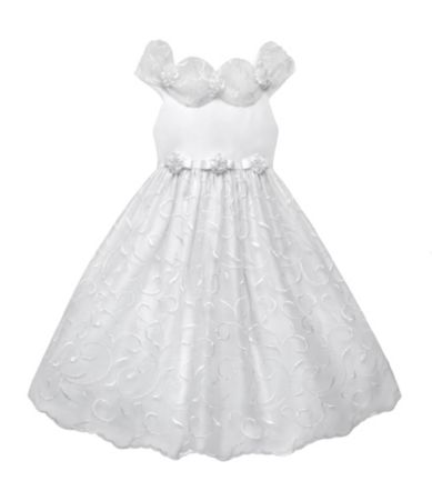 American Princess 7 12 Embroidered Organza Dress $50.00