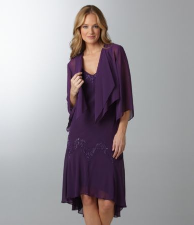 Alex Evenings Chiffon Jacket Dress