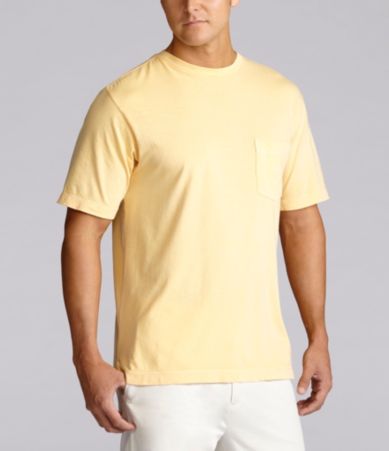 Caribbean Solid Pocket Tee with Embroidered Logo