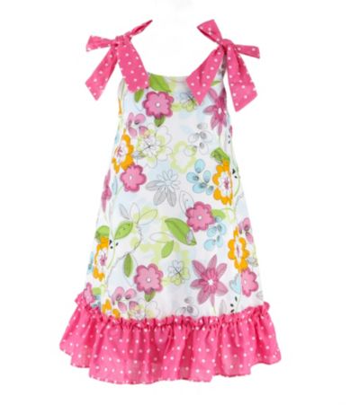 Pippa & Julie 2T 6X Floral/Dot Print Woven Sundress $19.99